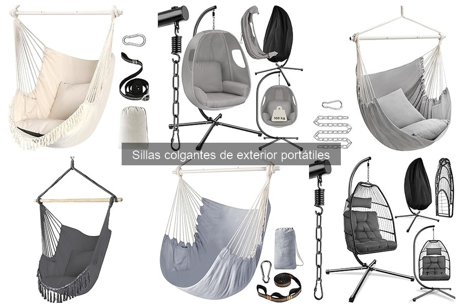 Opiniones sobre sillas colgantes portátiles: ¿cuál elegir?