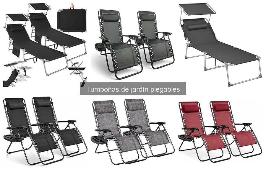 Opiniones sobre tumbonas de jardín plegables: mejores modelos