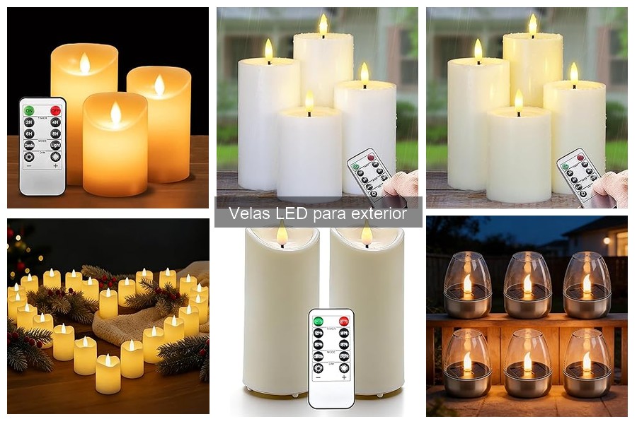 Opiniones sobre velas LED para exterior: experiencias reales