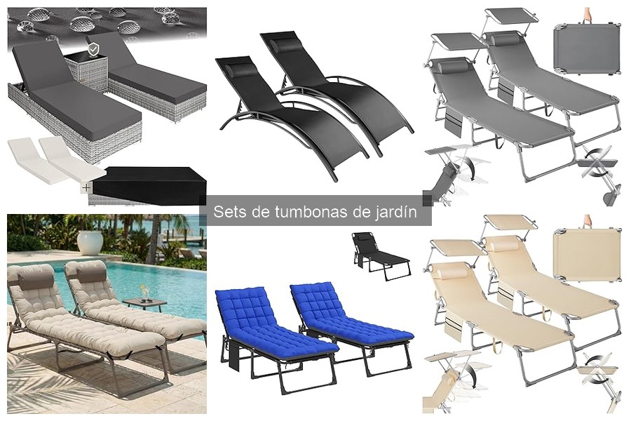 Personaliza tus sets de tumbonas de jardín con estilo