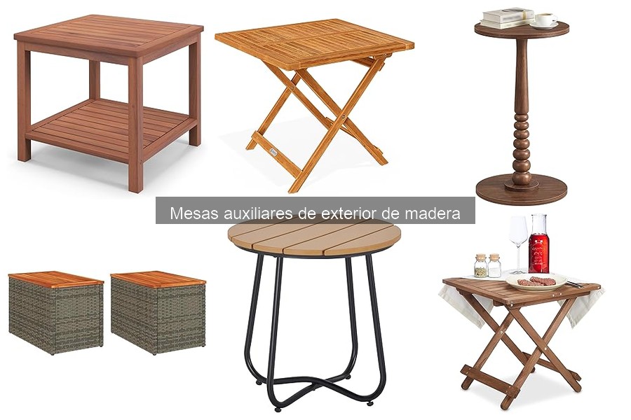 Peso de mesas auxiliares de exterior de madera: guía práctica
