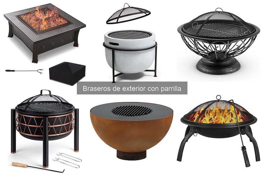 Precio promedio de braseros de exterior con parrilla