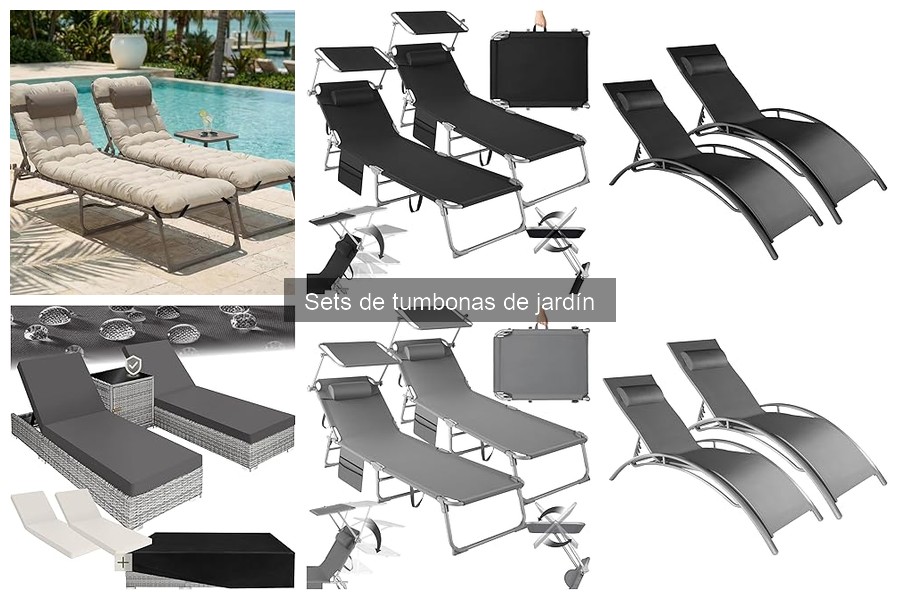 Precio promedio de sets de tumbonas de jardín en 2023