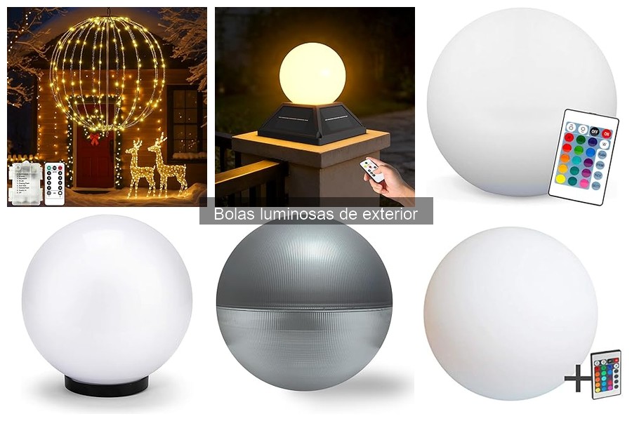 Precios de bolas luminosas de exterior y dónde comprarlas