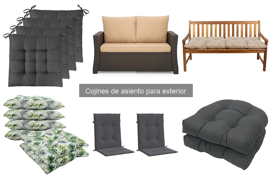 Precios de cojines de asiento para exterior: opciones y dónde comprarlos