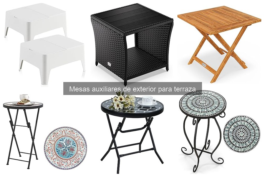 Precios de mesas auxiliares de exterior: opciones y consejos