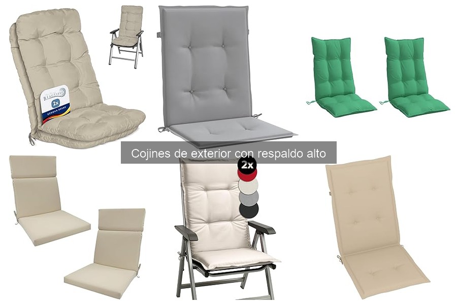 Problemas comunes con cojines de exterior con respaldo alto