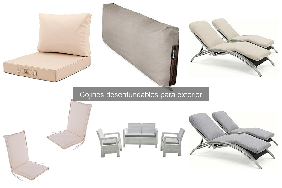 Problemas comunes con cojines desenfundables para exterior
