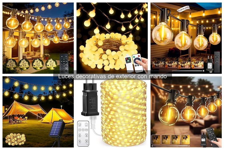 Problemas comunes con luces decorativas de exterior con mando