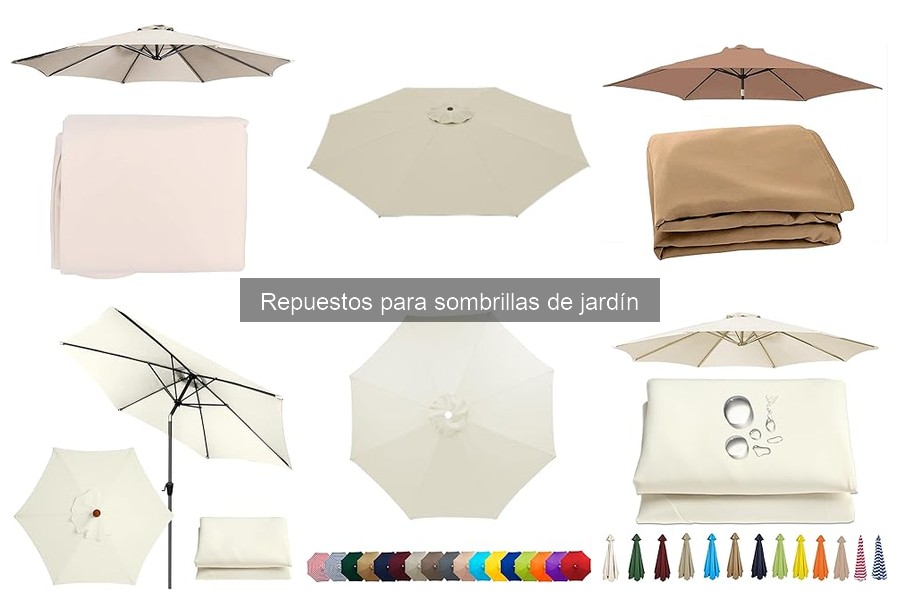Problemas comunes con repuestos de sombrillas de jardín