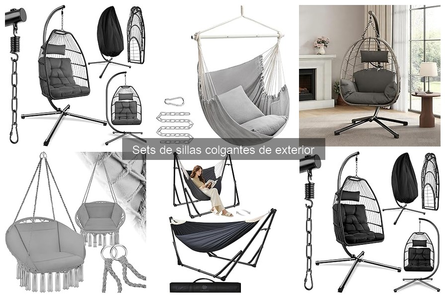 Problemas comunes con sillas colgantes de exterior y soluciones