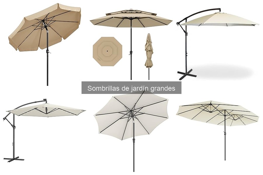 Problemas comunes con sombrillas de jardín grandes y soluciones