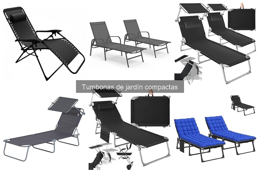 Problemas comunes con tumbonas de jardín compactas y soluciones