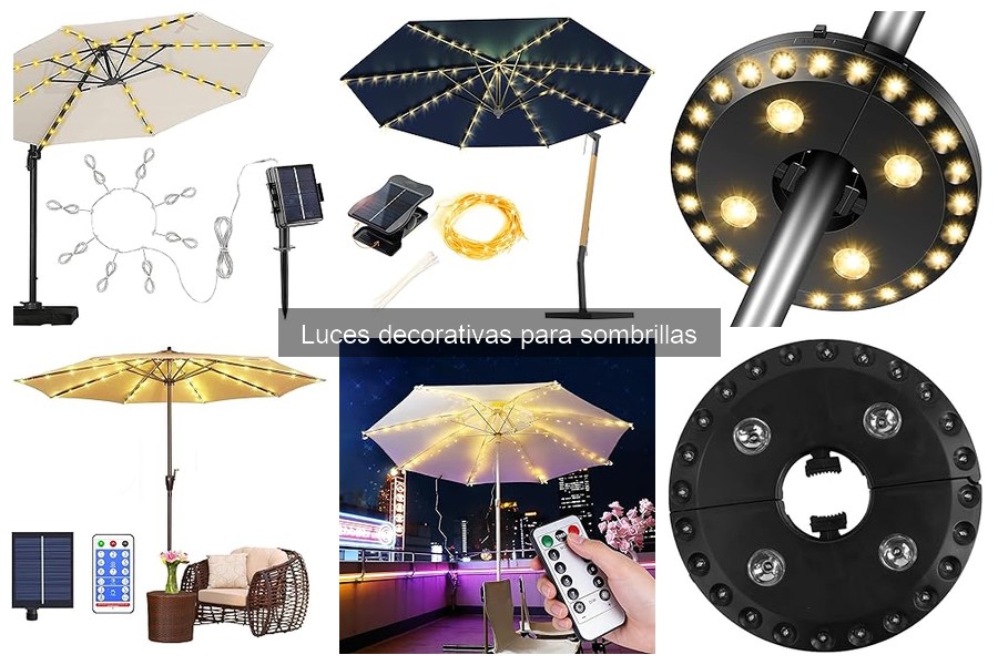 Problemas comunes de luces en sombrillas y sus soluciones