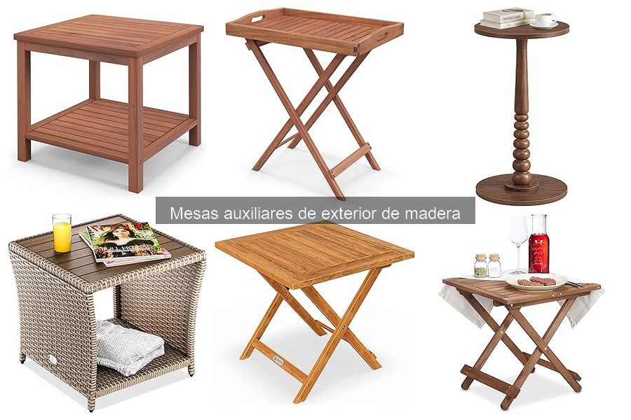 Problemas comunes en mesas auxiliares de exterior de madera