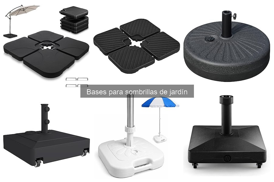 ¿Qué considerar al usar bases para sombrillas en terrazas?