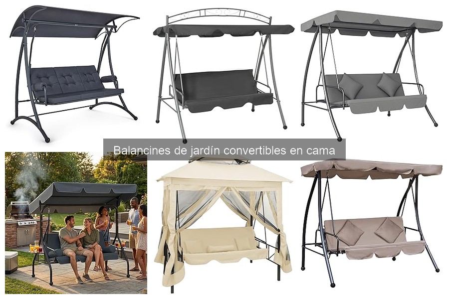 ¿Qué es un balancín de jardín convertible en cama?