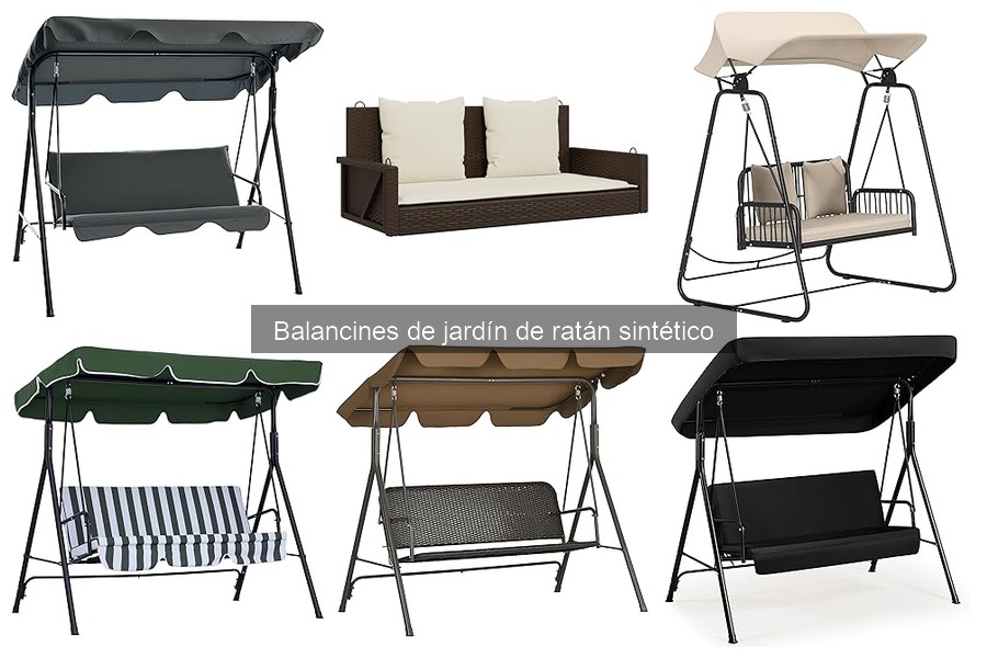 ¿Qué es un balancín de jardín de ratán sintético?