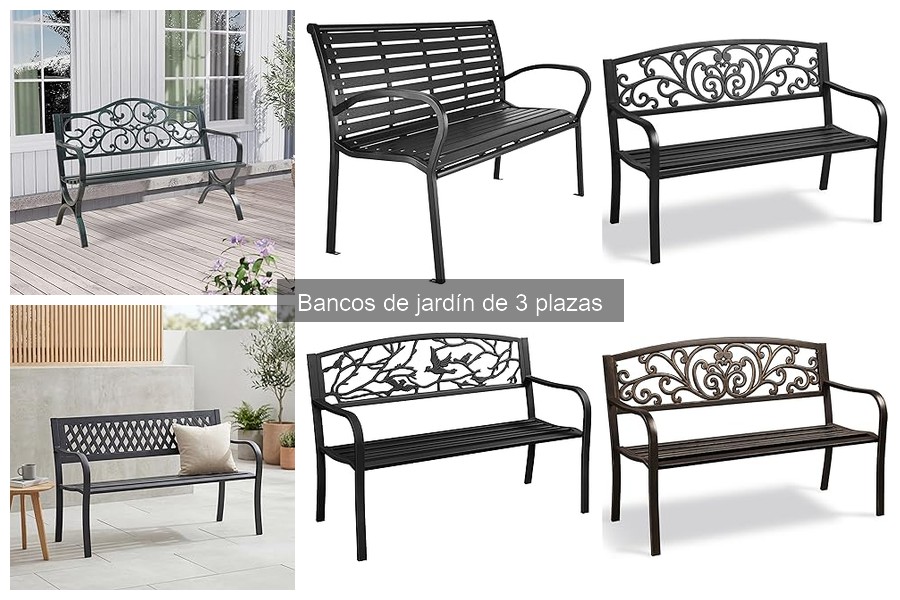¿Qué es un banco de jardín de 3 plazas? Características y beneficios