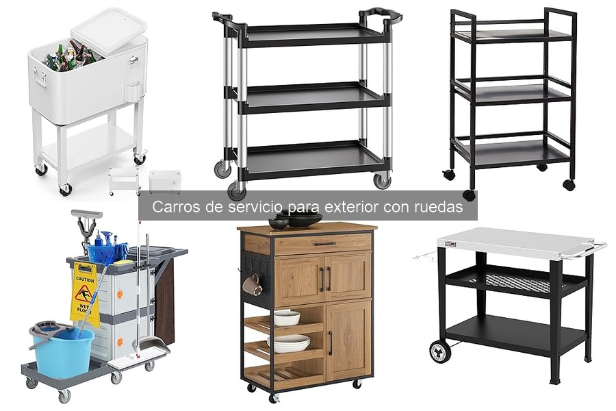 ¿Qué es un carro de servicio para exterior con ruedas?