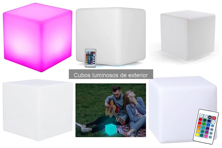 ¿Qué es un cubo luminoso de exterior? Descubre sus características