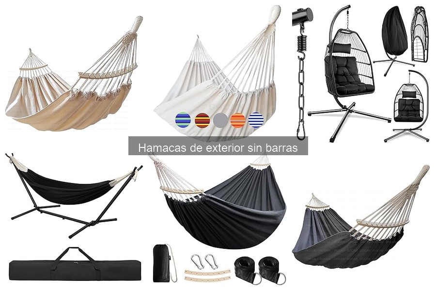 ¿Qué es una hamaca de exterior sin barras? Características