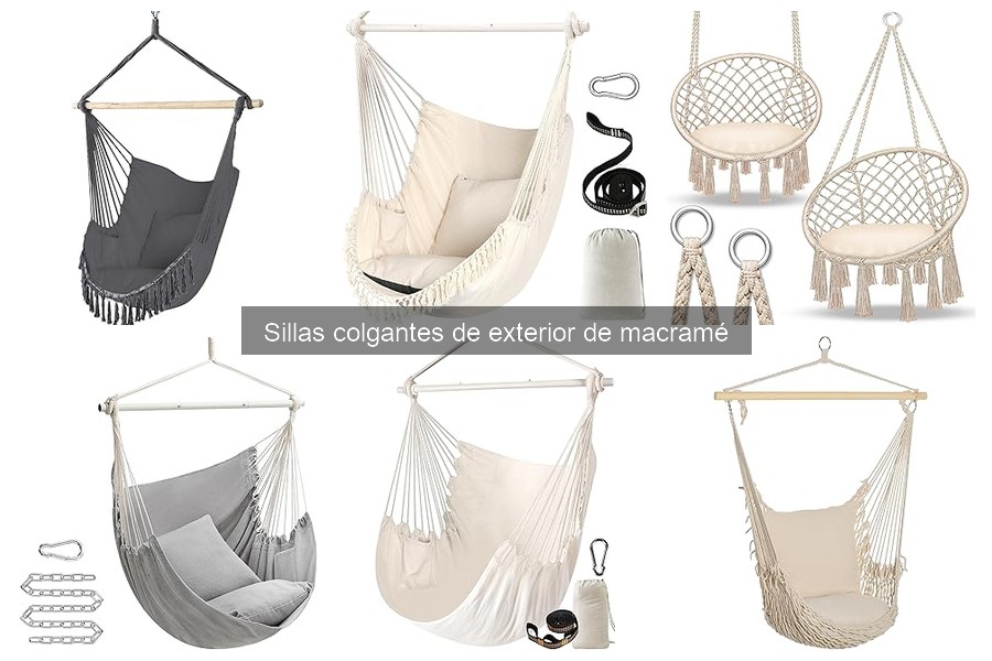 ¿Qué es una silla colgante de macramé? Descubre sus características