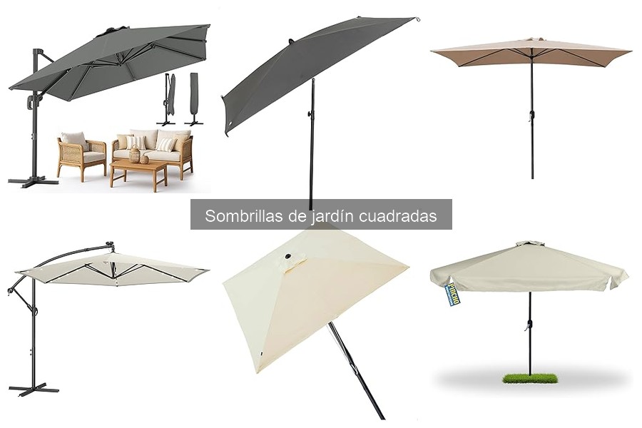 ¿Qué es una sombrilla de jardín cuadrada? Características y más