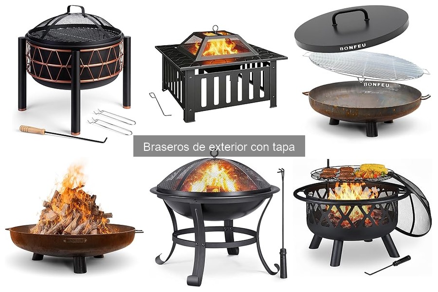 ¿Qué material elegir para un brasero de exterior con tapa?