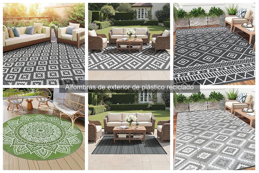 ¿Qué son las alfombras de exterior de plástico reciclado?