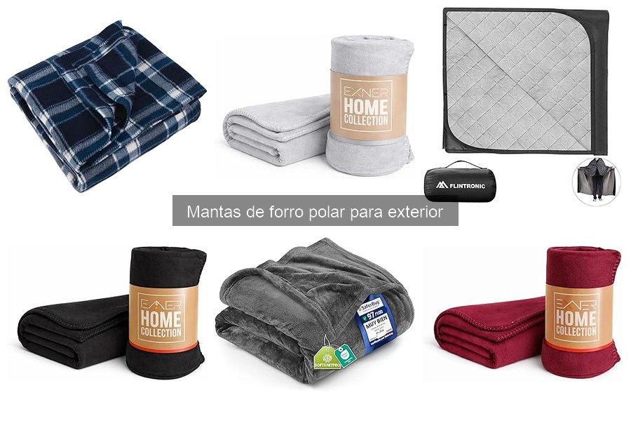 ¿Qué son las mantas de forro polar para exterior?