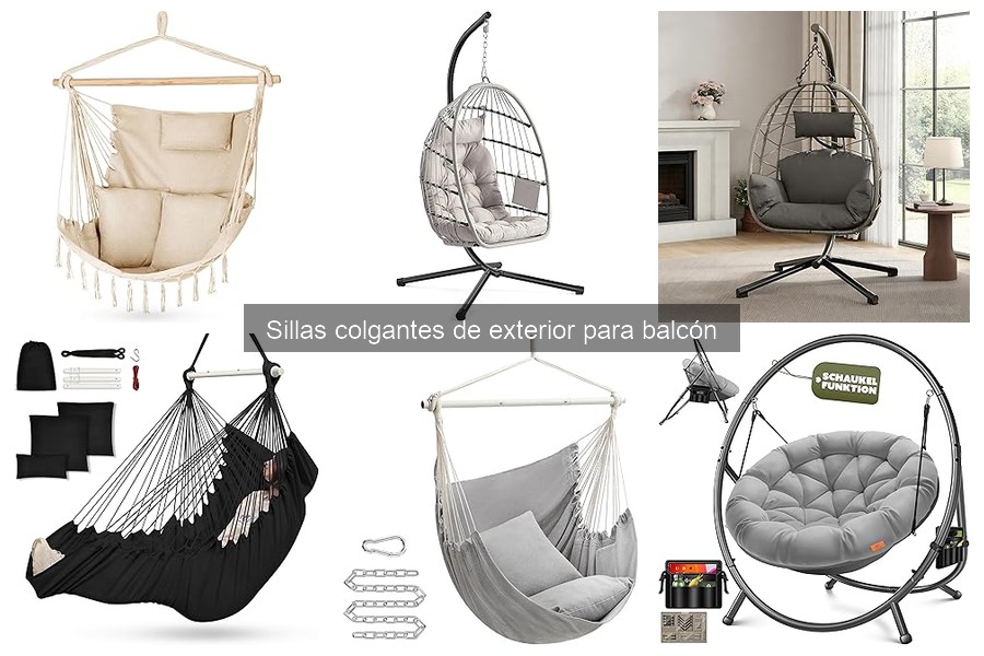 ¿Qué son las sillas colgantes de exterior? Características y beneficios