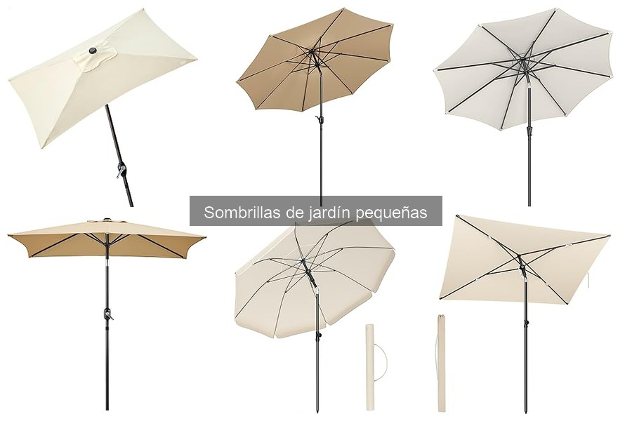 ¿Qué son las sombrillas de jardín pequeñas? Características claves