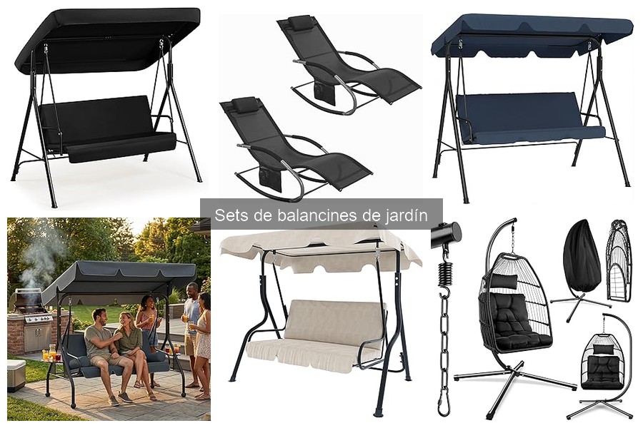¿Qué son los sets de balancines de jardín? Características clave