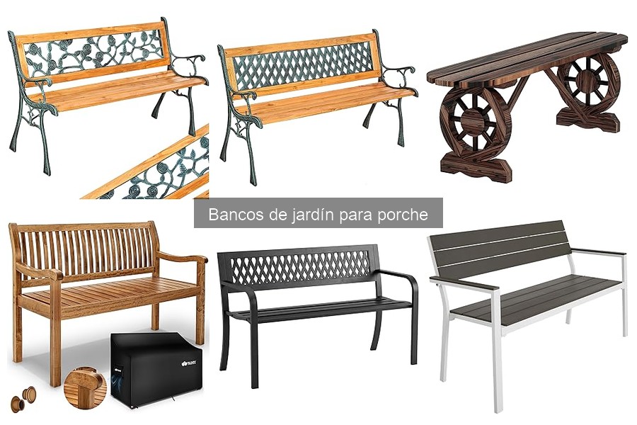 ¿Qué tamaño de banco de jardín elegir para mi porche?