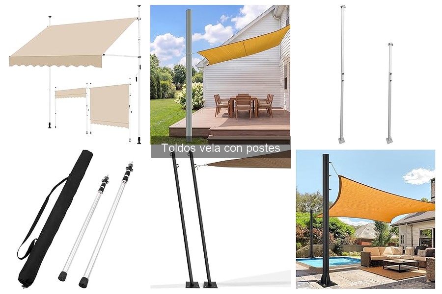 ¿Se pueden usar toldos vela con postes en invierno?