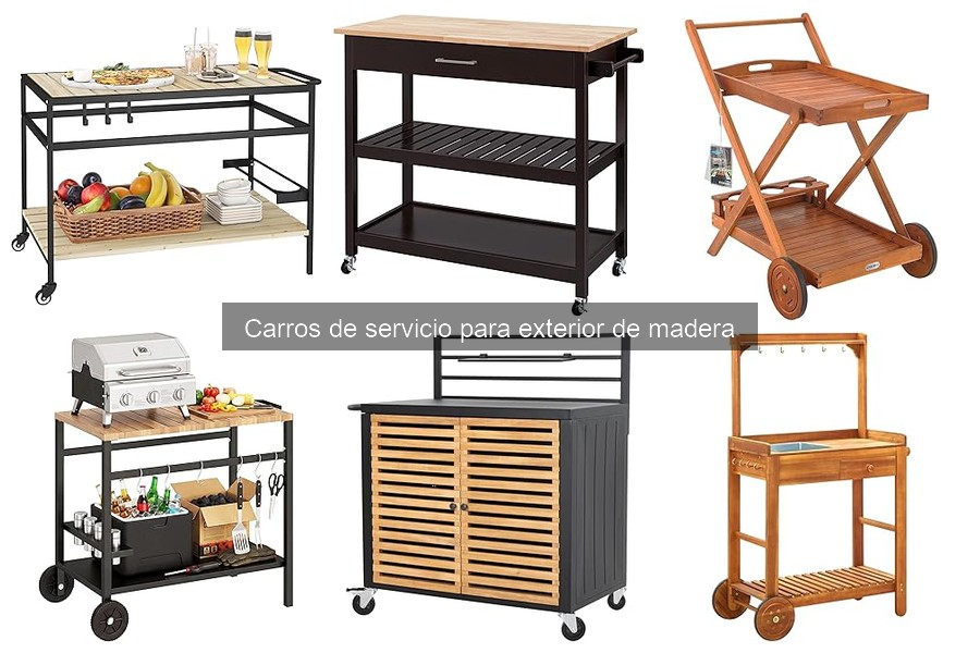 Seguridad en Carros de Servicio de Madera para Exterior