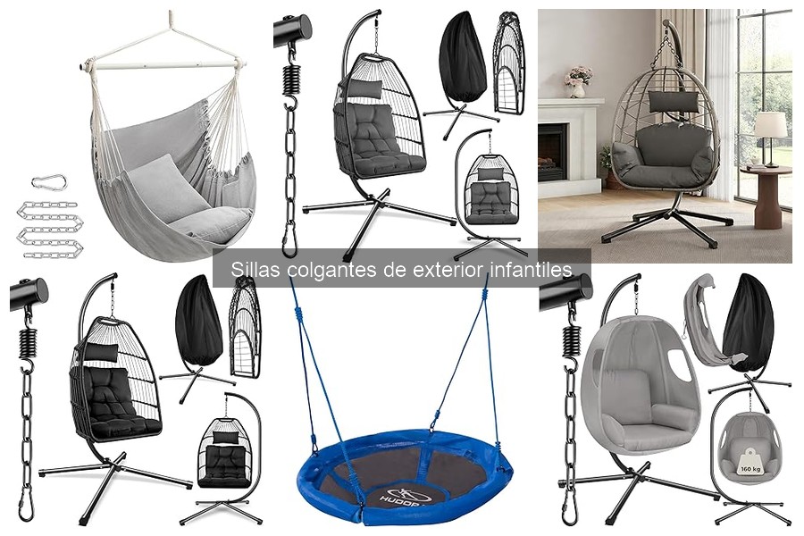Sillas colgantes infantiles: guía y características esenciales