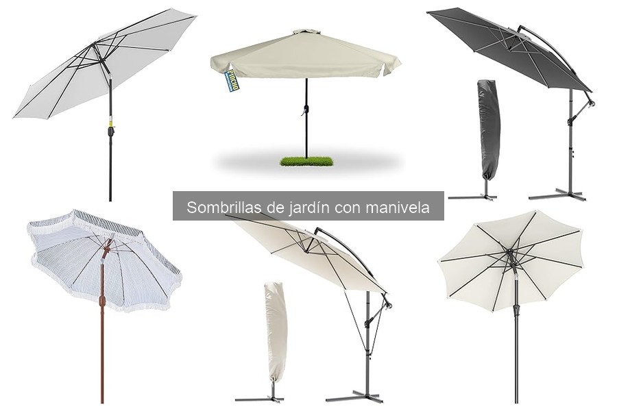 Sombrillas de jardín con manivela: características y funcionamiento