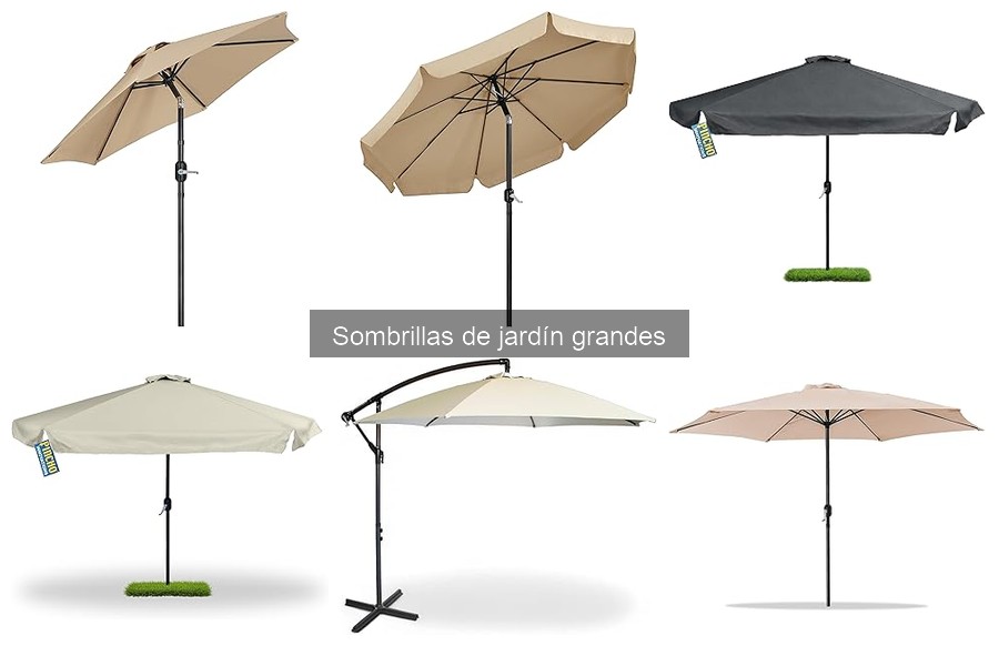 Sombrillas de jardín grandes para climas extremos: guía esencial