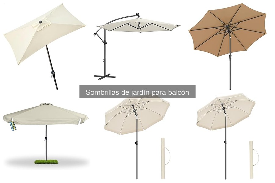 Sombrillas de jardín para balcón con protección UV: ¡elige bien!
