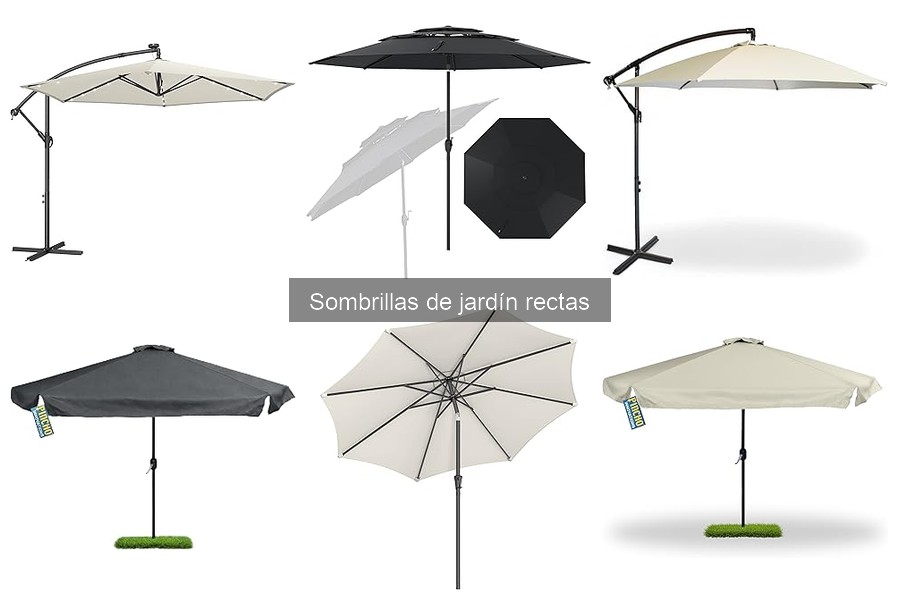 Sombrillas de jardín rectas: características y beneficios