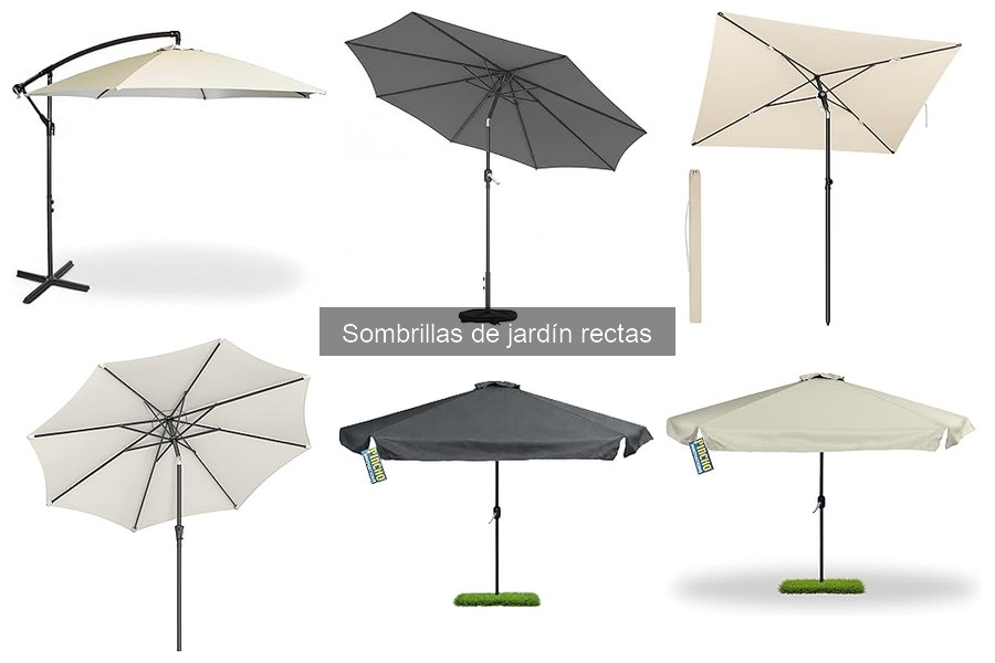 Sombrillas de jardín rectas: protección UV que necesitas