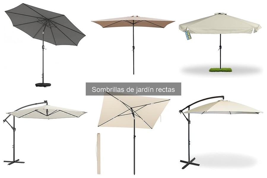 Sombrillas de jardín rectas: reutilizables y sostenibles