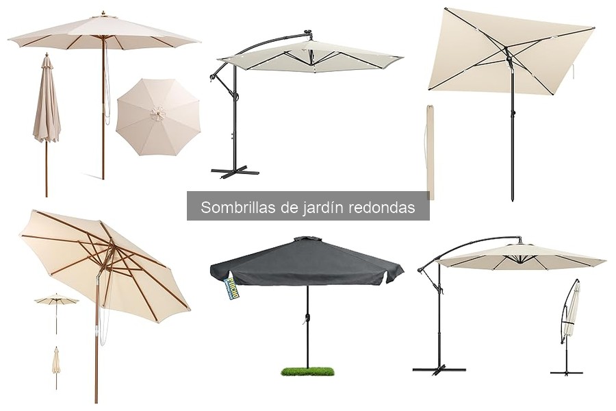 Sombrillas de jardín redondas con protección UV: guía de compra