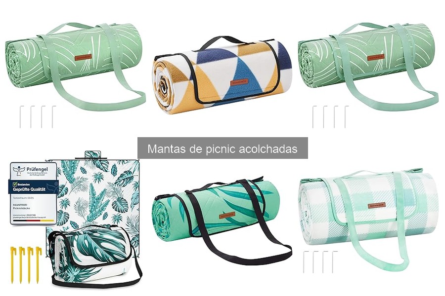 ¿Son las mantas de picnic acolchadas impermeables?