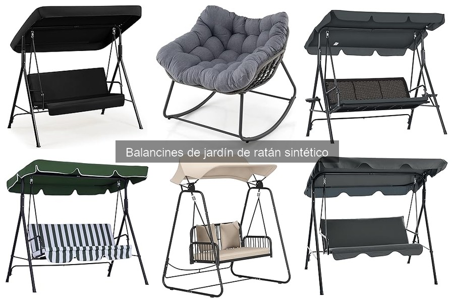 ¿Son resistentes a la intemperie los balancines de jardín de ratán sintético?