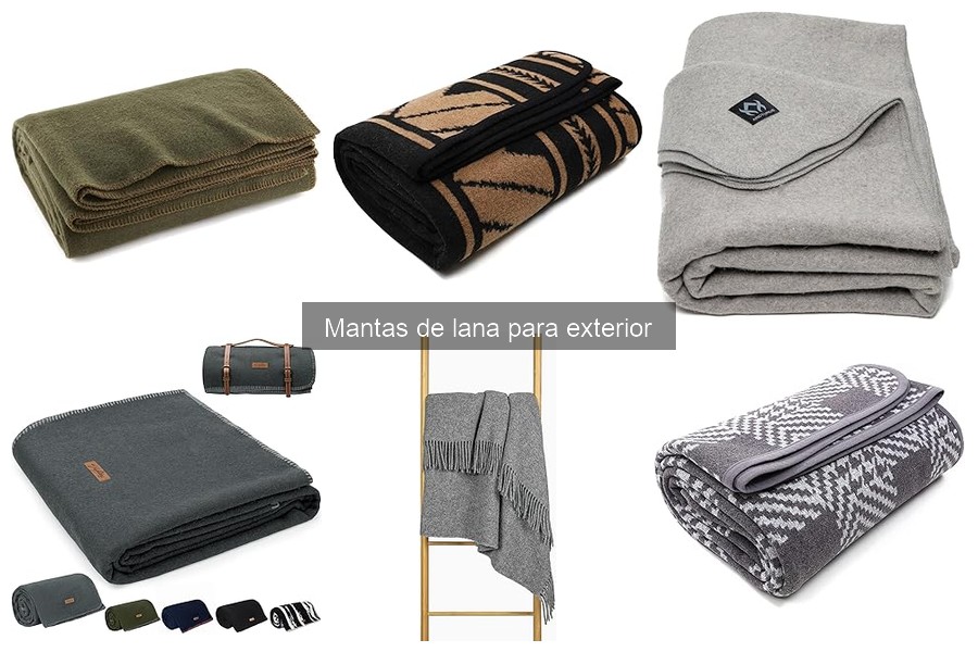 ¿Son resistentes al agua las mantas de lana para exterior?