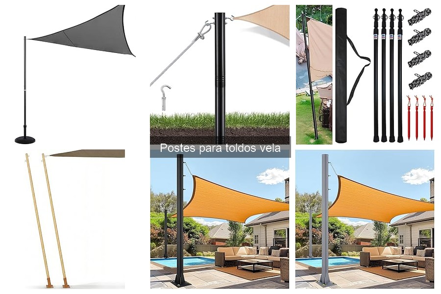 ¿Son resistentes los postes para toldos vela en mal tiempo?