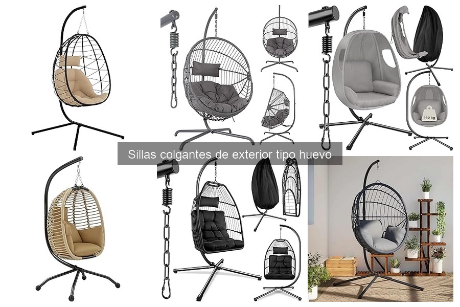 Testimonios sobre sillas colgantes tipo huevo en exteriores